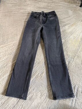 Abercrombie & Fitch jeans 90s Straight Ultra High Rise Black 24 / 00 short